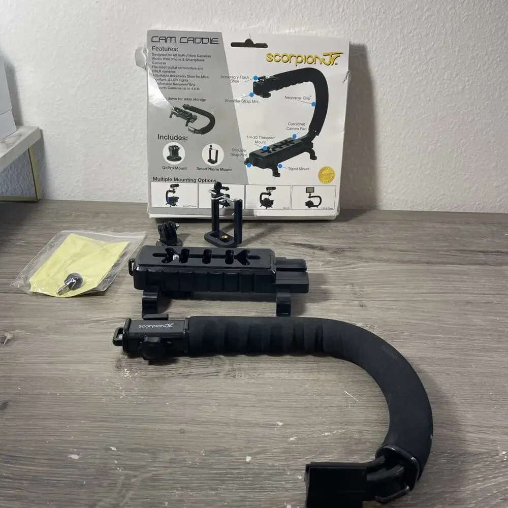 Cam Caddie Scorpion Jr. Original Universal Stabilizing Camera Handle Grip Boxed